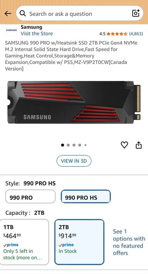 Samsung 990 Pro with Heatsink NVMe 2TB - photo 4