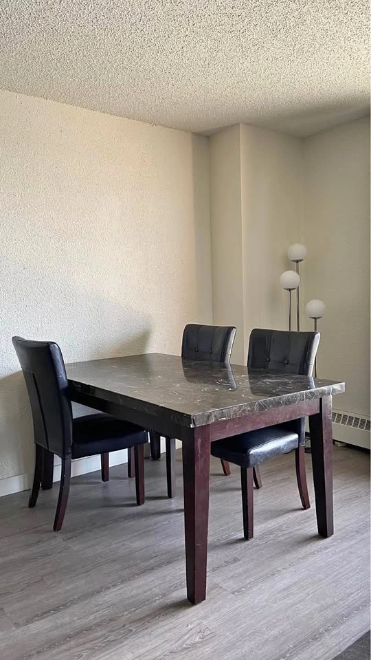 Marble Dining Table with Chairs