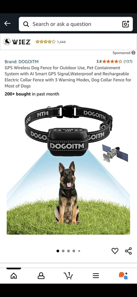 GPS Wireless Dog Fence - Outdoor Pet Containment