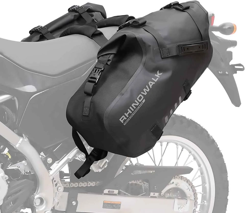 Rhinowalk Motorcycle Saddlebags (18L Pair - Black)