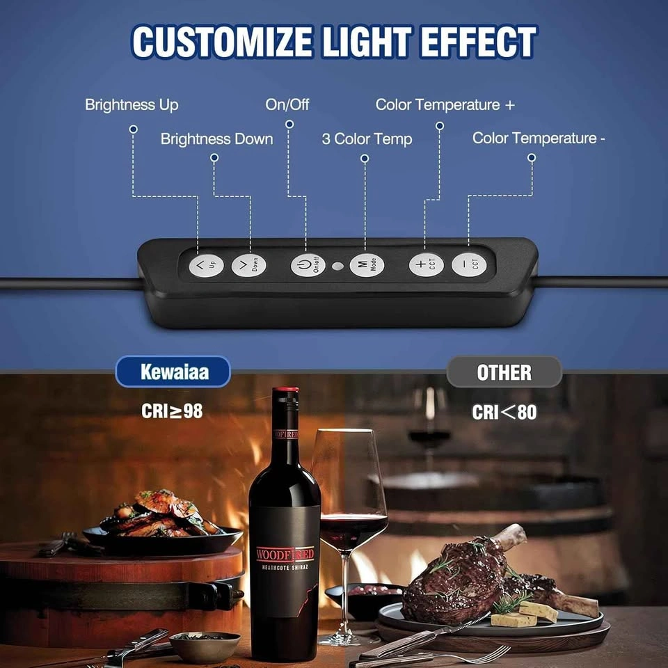 Kewaiaa 2-Pack LED Video Light Kit with Barn Doors - photo 3