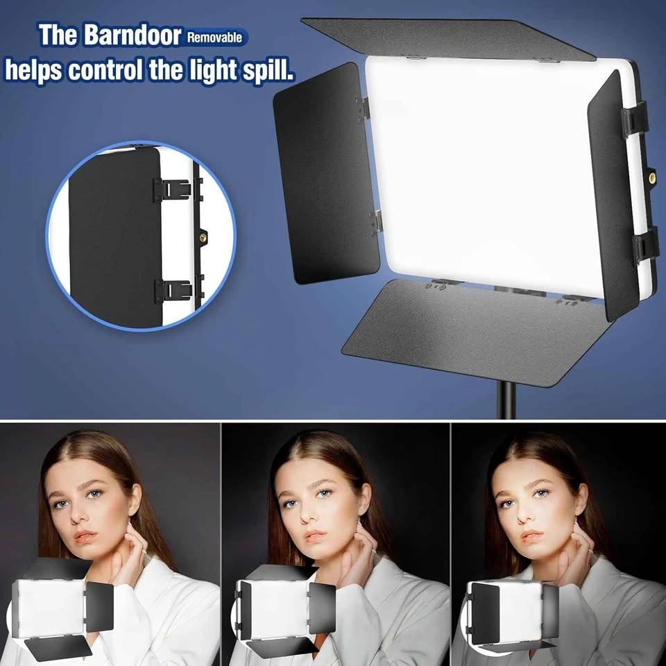 Kewaiaa 2-Pack LED Video Light Kit with Barn Doors - photo 5