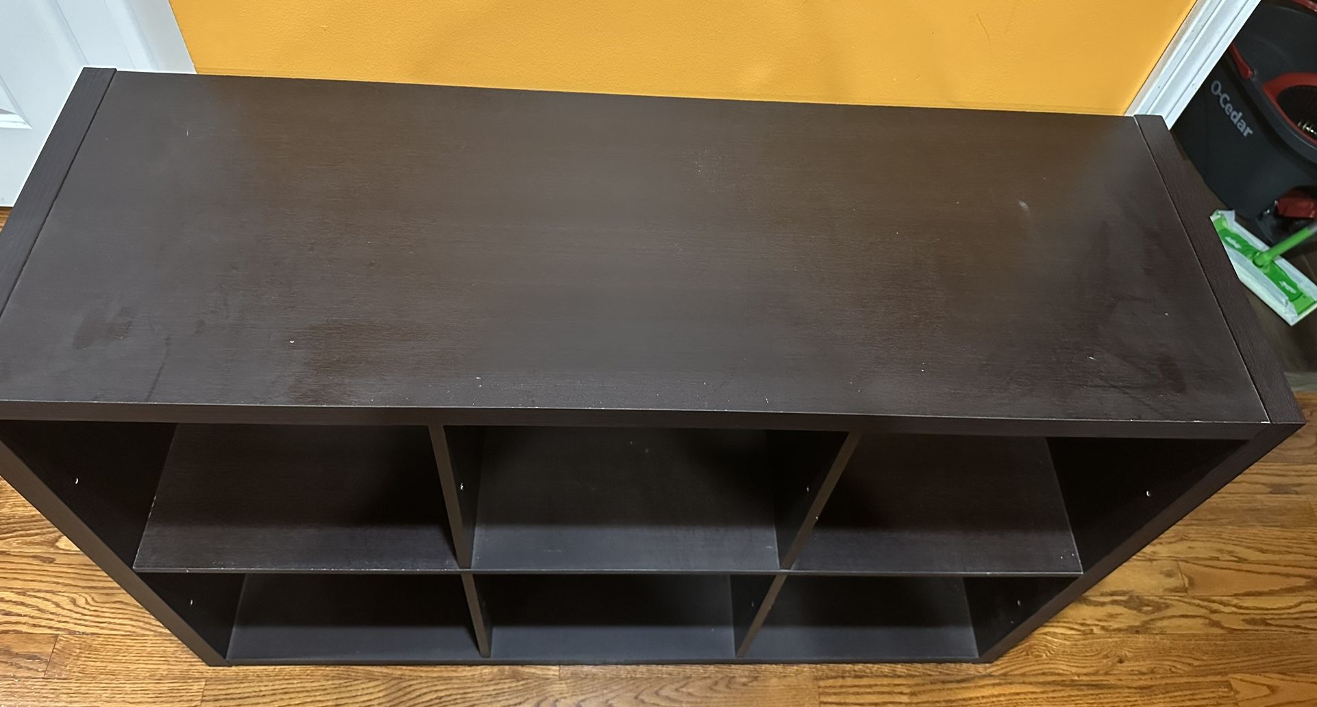 6 Cube Organizer Black Oak