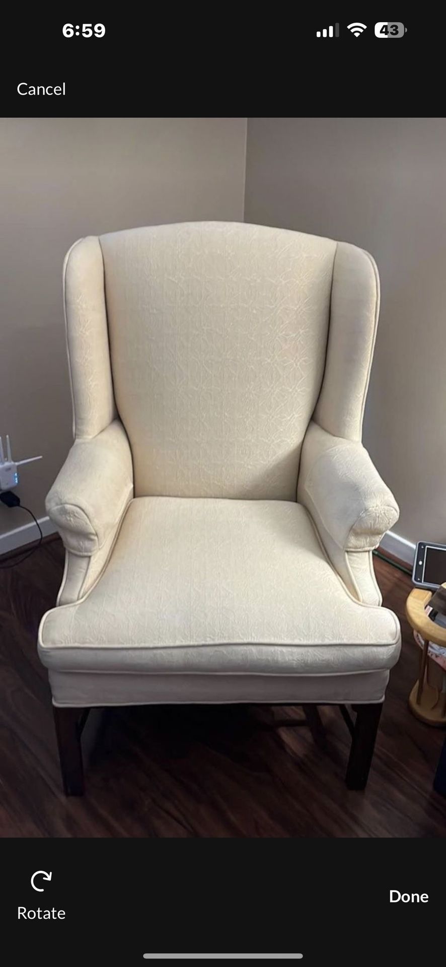 Wing back Chair