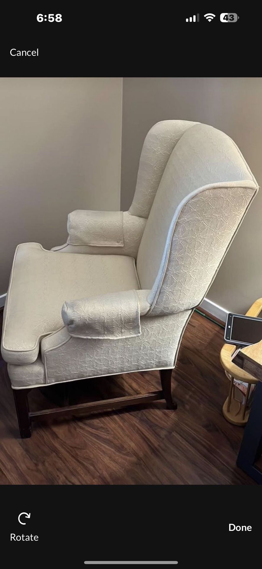 Wing back Chair - photo 3