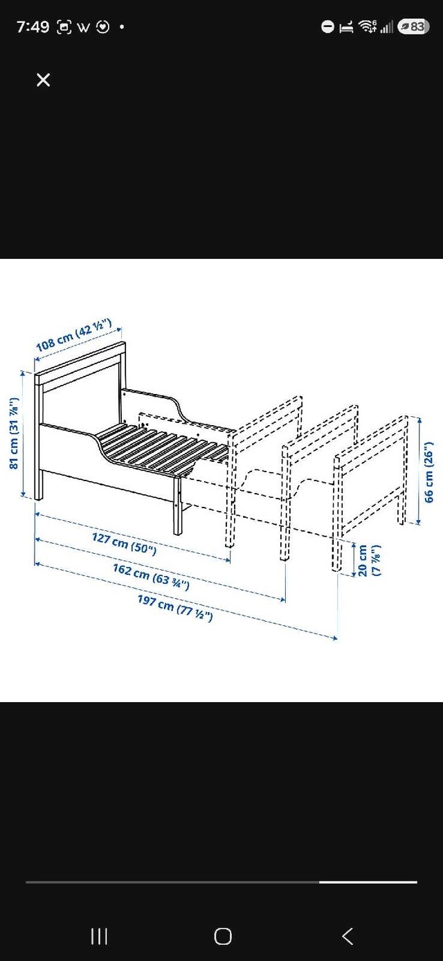 Toddler-to-Twin Expandable IKEA Bed - photo 3