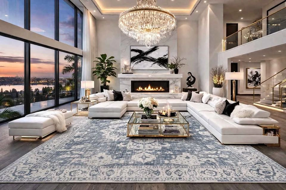 MIST 9x12 EXTRA LARGE WASHABLE AREA RUG 🆕