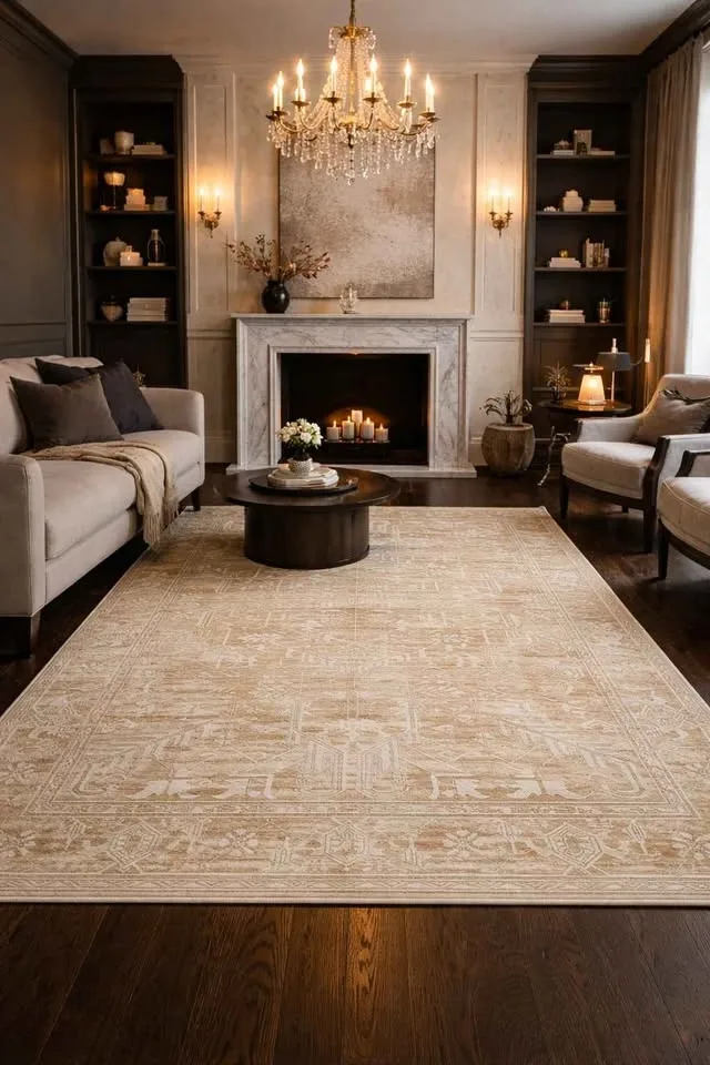 Large Rug washable sealed in plastic 🆕 vintage design - photo 3