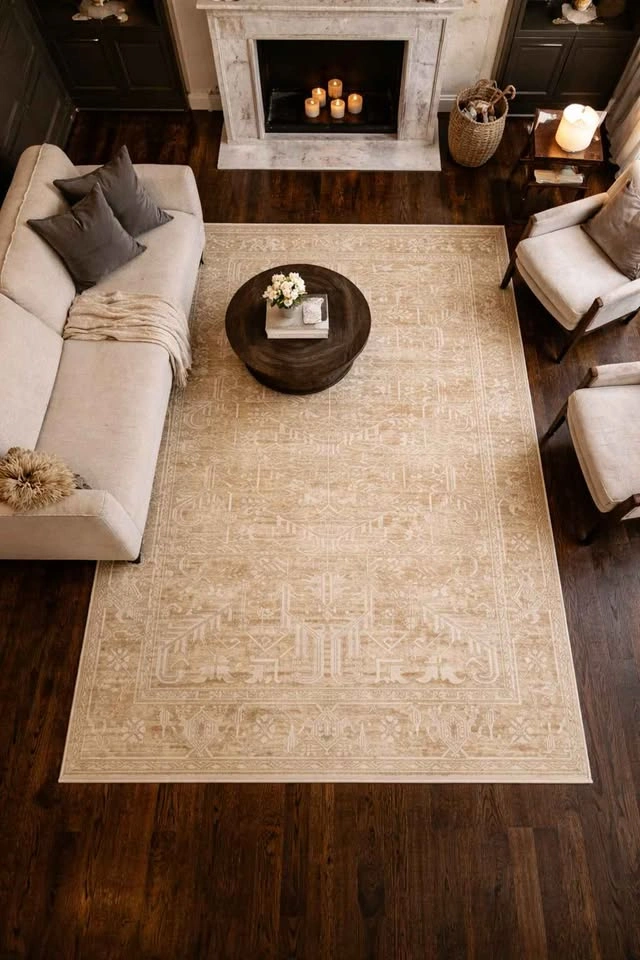 Large Rug washable sealed in plastic 🆕 vintage design - photo 4