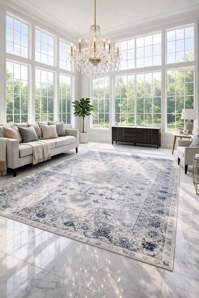 VINTAGE STYLE AREA RUG WASHABLE 🆕