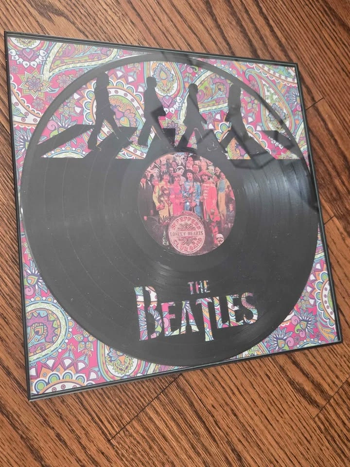 Framed Vinyl LP Record Wall Art | Prince, Beatles, Fleetwood Mac - photo 3