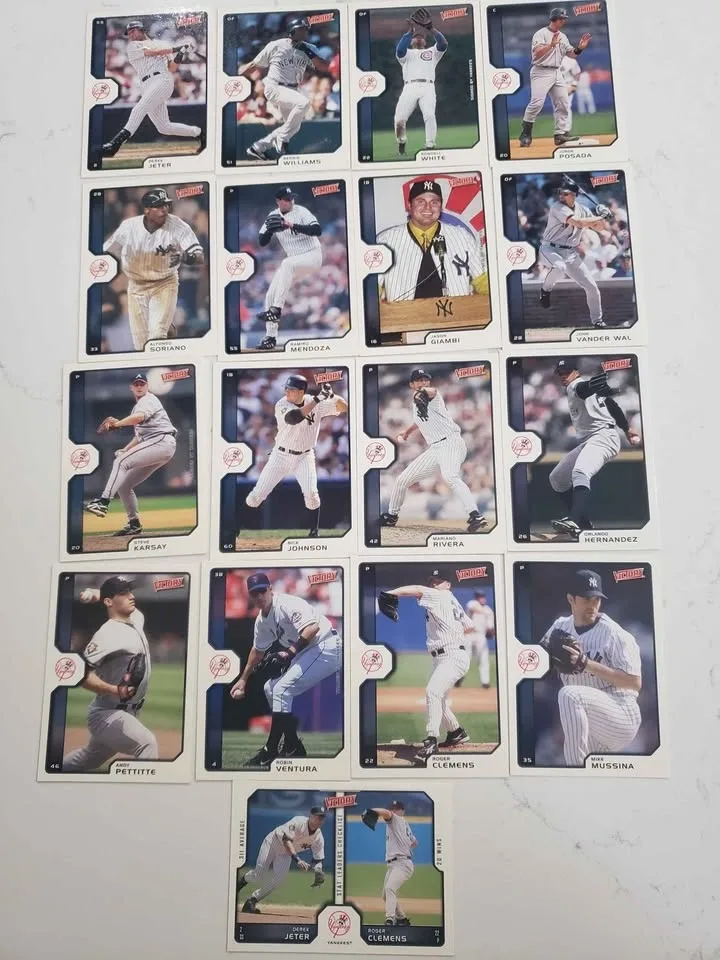 Yankees Upper Deck Victory Baseball Cards Set 2002