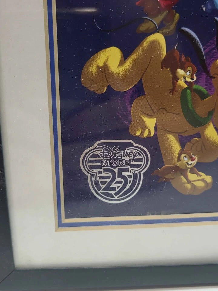 Disney Store 25th Anniversary Jim Valeri Lithograph Art Framed 2 - photo 2