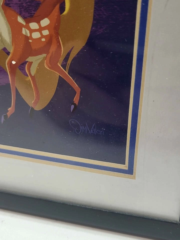 Disney Store 25th Anniversary Jim Valeri Lithograph Art Framed 2 - photo 3