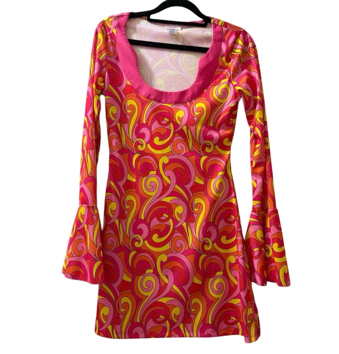 Dreamgirl MOD Go Go Pink Paisley Mini Dress - photo 2