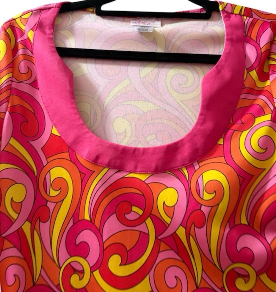 Dreamgirl MOD Go Go Pink Paisley Mini Dress - photo 4