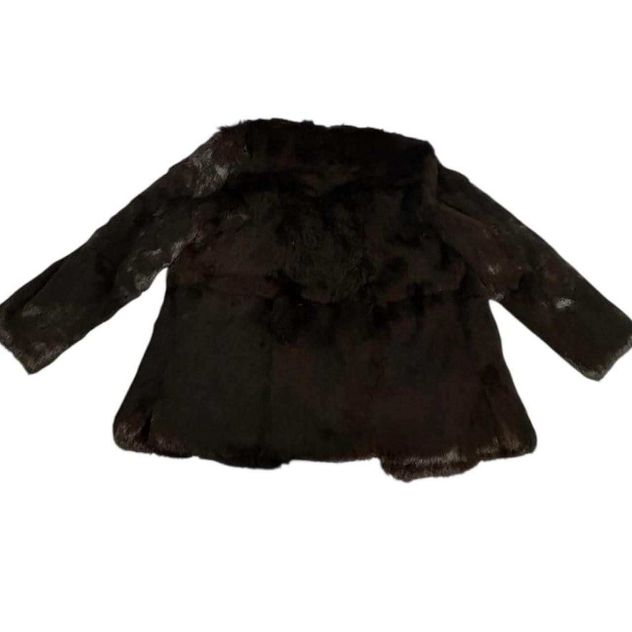 Mink Fur Coat Mob Wife Womens Sz Small Blue Floral Lining Custom - photo 4