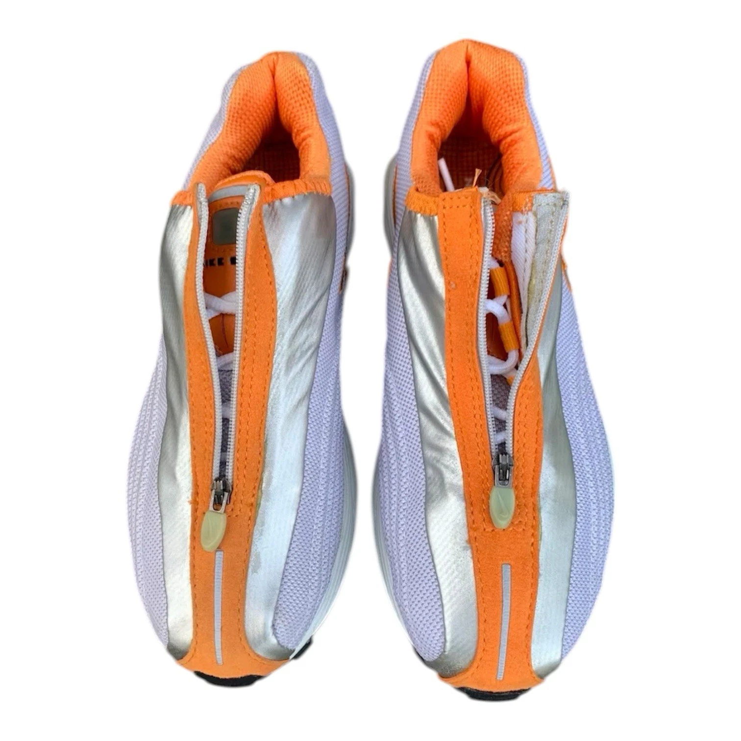 Nike Vintage Y2K Shox R4 White/ Silver / Orange Womens Size 5 - photo 2