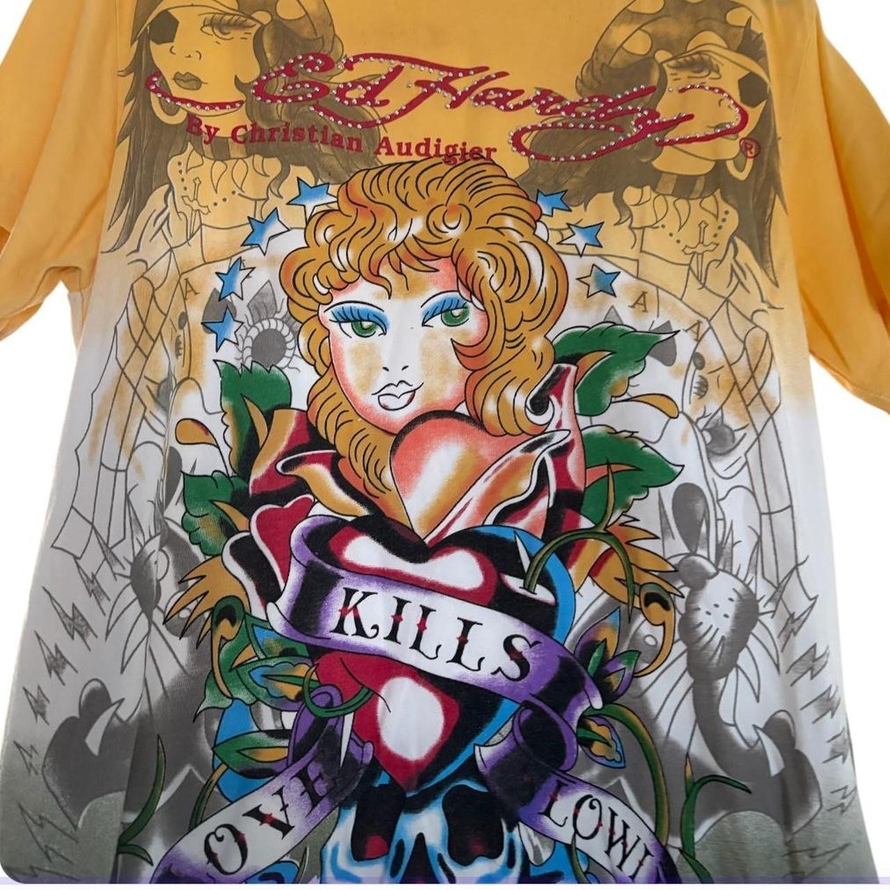 Vintage Ed Hardy Christian Audigier Y2k TShirt Multicoloured Men - photo 5