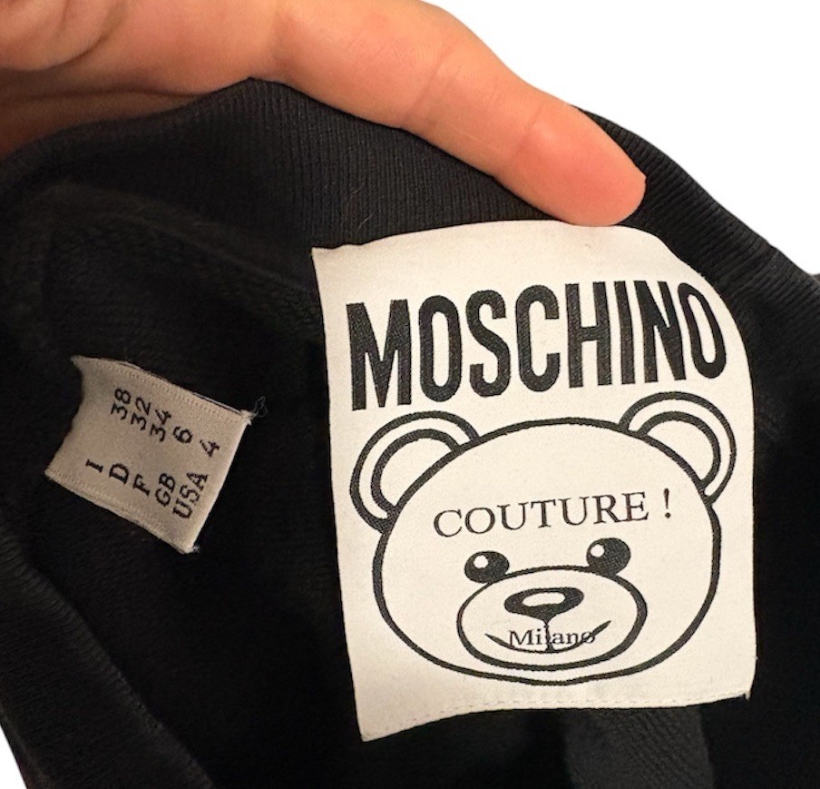 Moschino Sweatshirt Dress Teddy Cake Graphic Tulle hem Size 4 Wo - photo 4