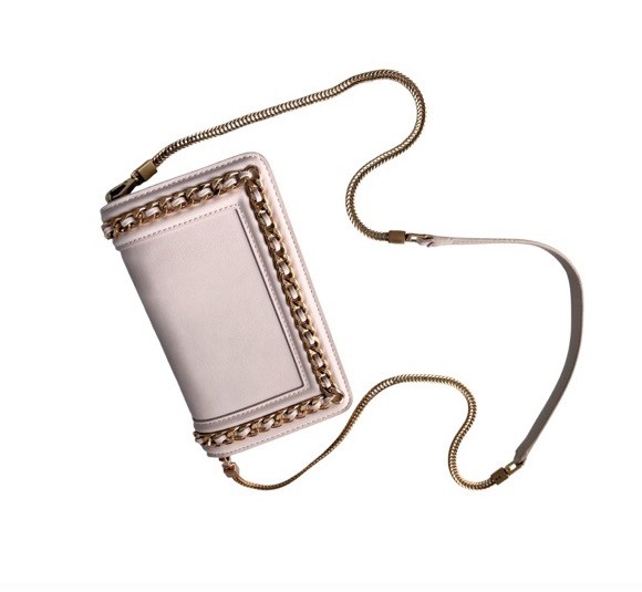 Charles & Keith Cream Gold Crossbody Bag Mini Clutch - photo 5