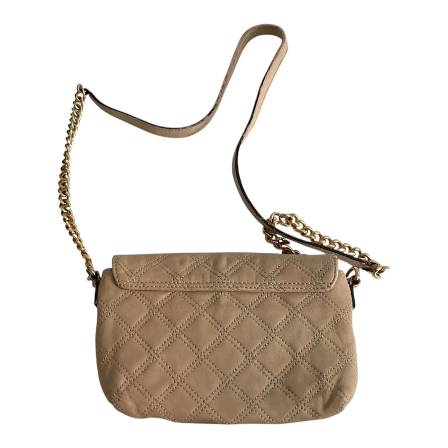Marc Jacobs Beige Leather Diamond Quilted Shoulder Bag - photo 2