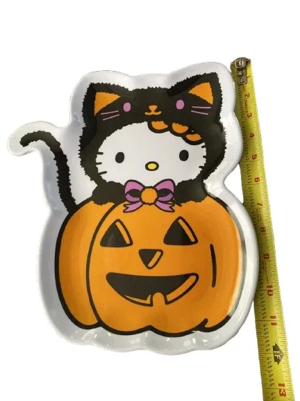 Hello Kitty Pumpkin Cat Costume Treat Tray Melamine Platter