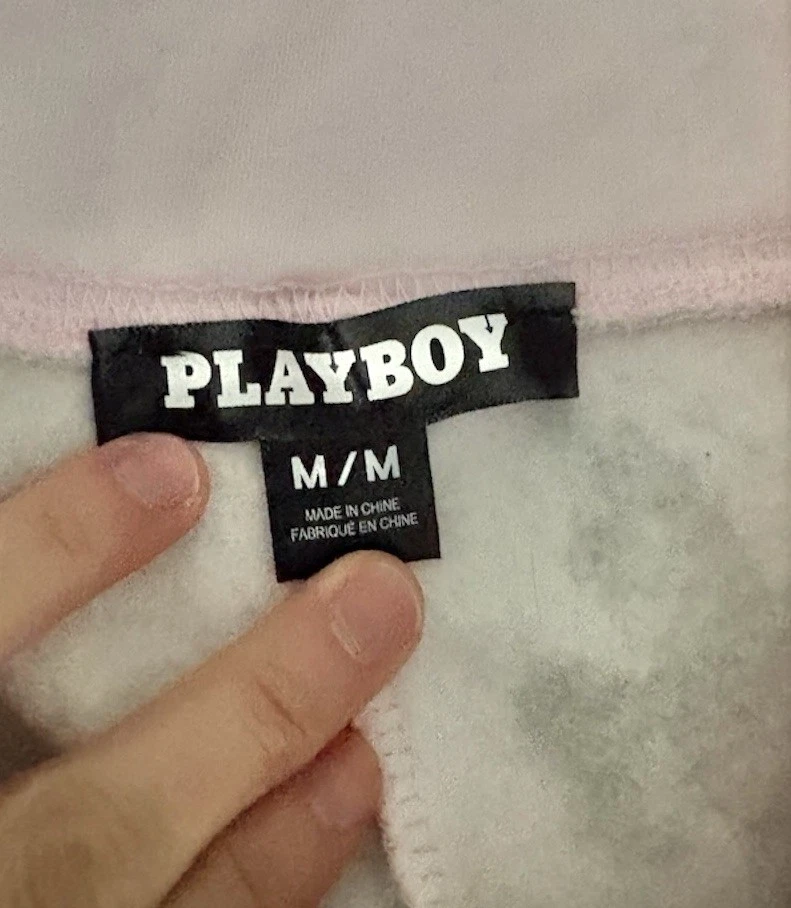 Playboy Pink Camo Fleece Flare Sweatpants Y2K Medium - photo 4
