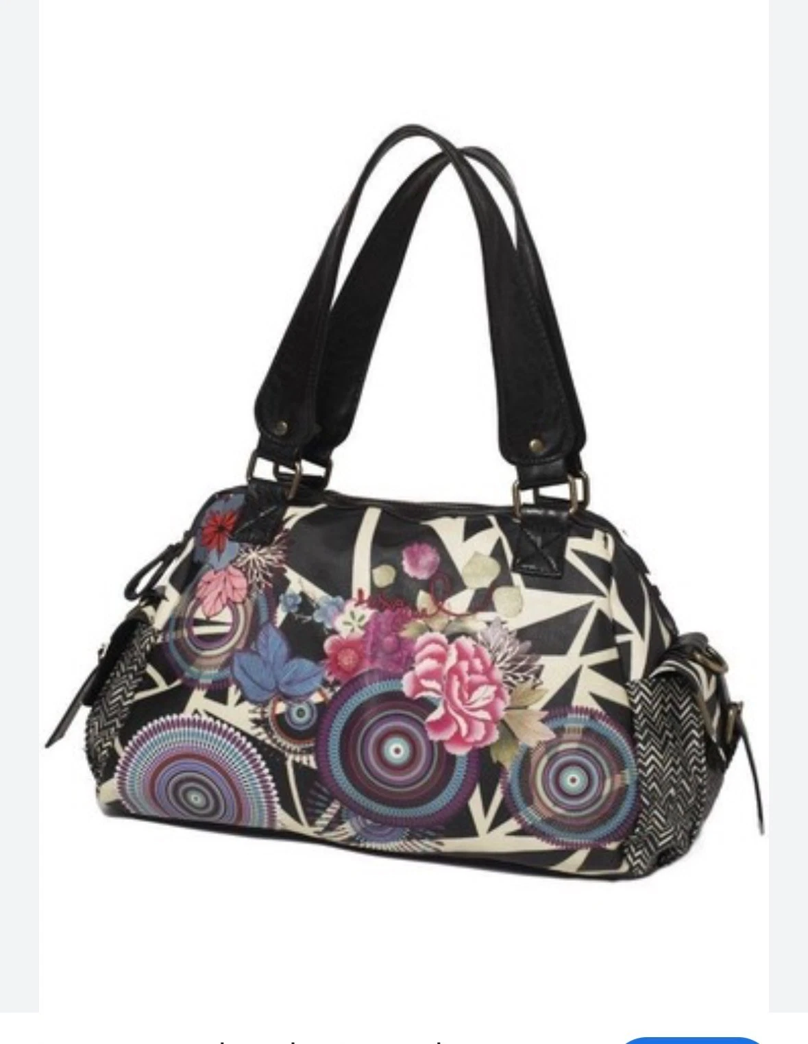 Desigual Y2K Large Patchwork Floral Shoulder Bag - photo 2