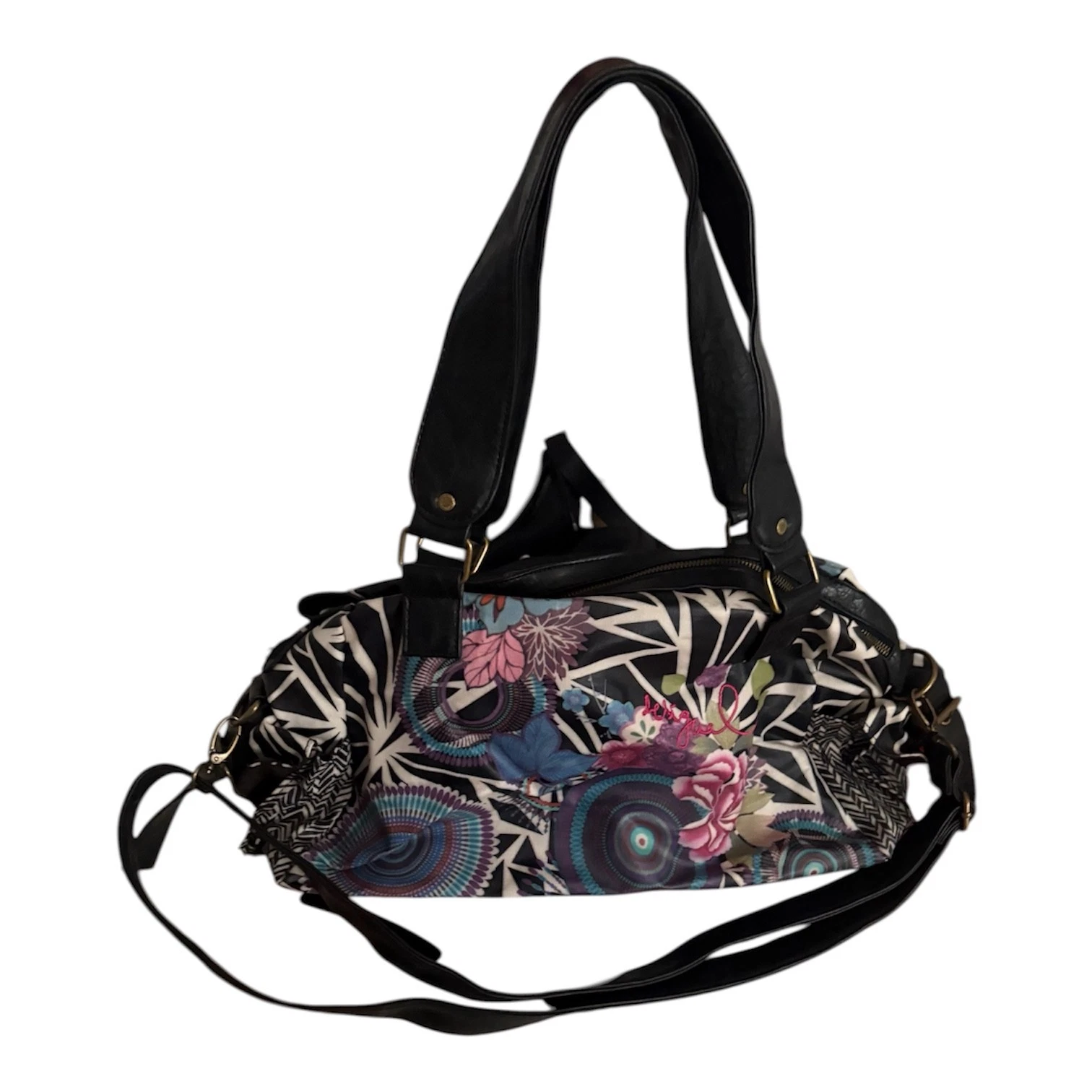 Desigual Y2K Large Patchwork Floral Shoulder Bag - photo 3