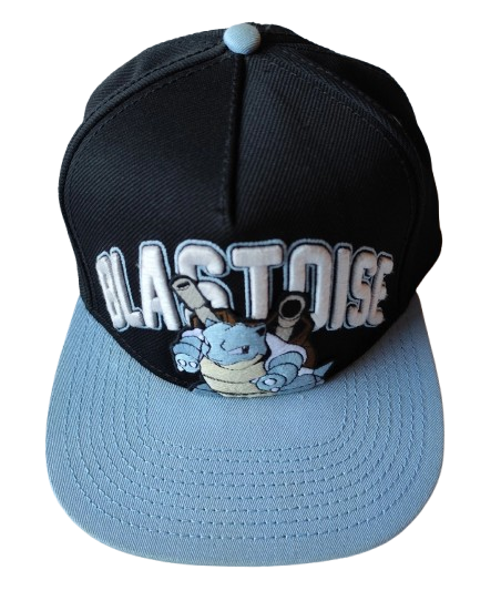 Blastoise SnapBack Hat Pokémon BioWorld 2015 Black Blue One Size - photo 2