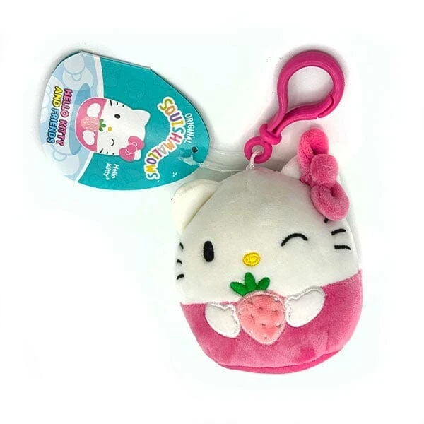 Hello Kitty x Squishmallows Plush Toy 3.5" Bag Charm