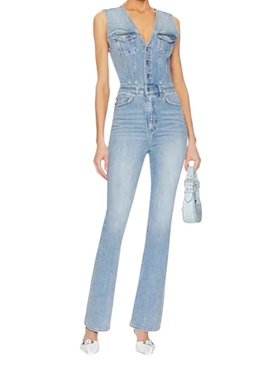 LOVERS & FRIENDS Renata Denim Jumpsuit - Portola, Size S