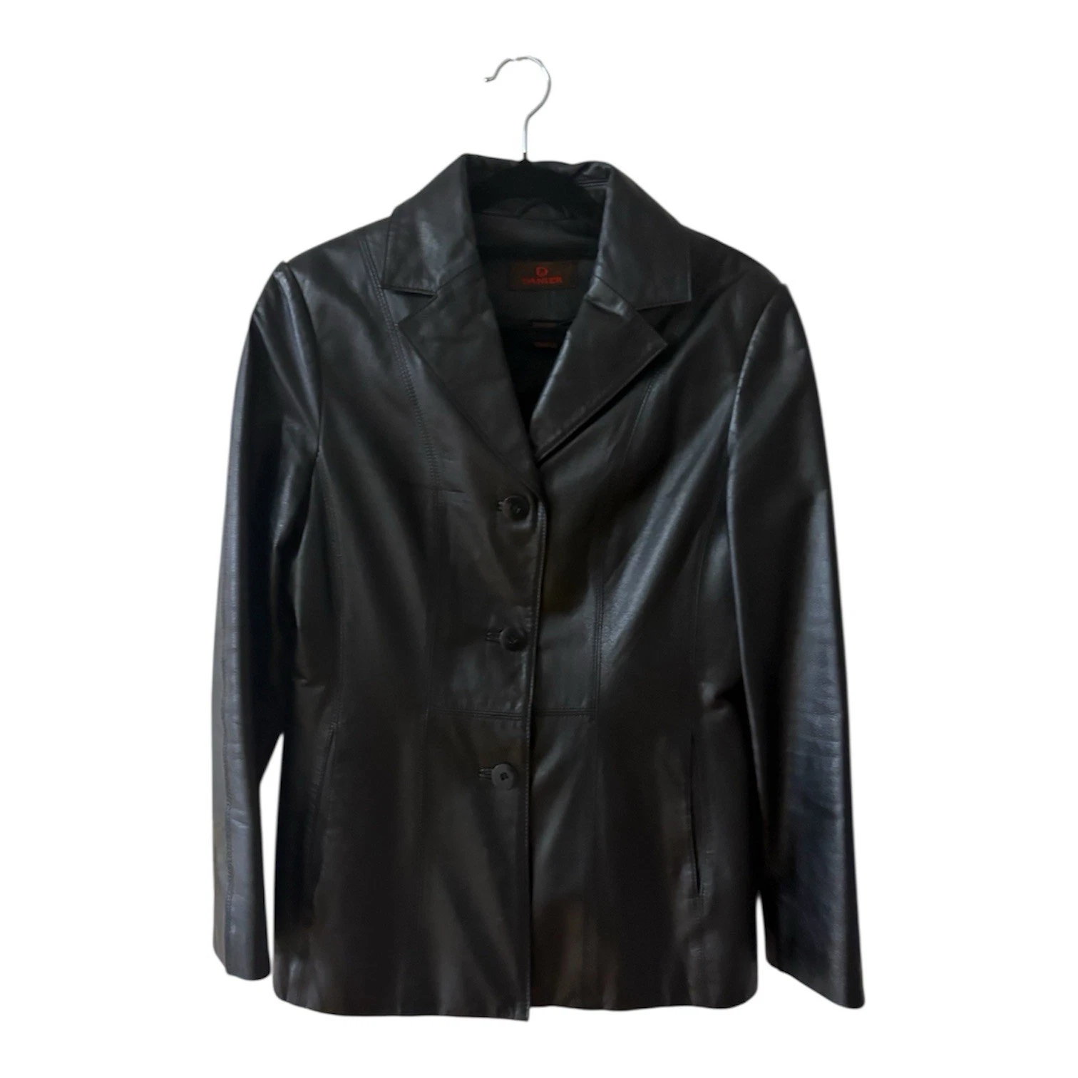 Women's Danier Vintage Black Blazer Jacket Size UK 4 - photo 2