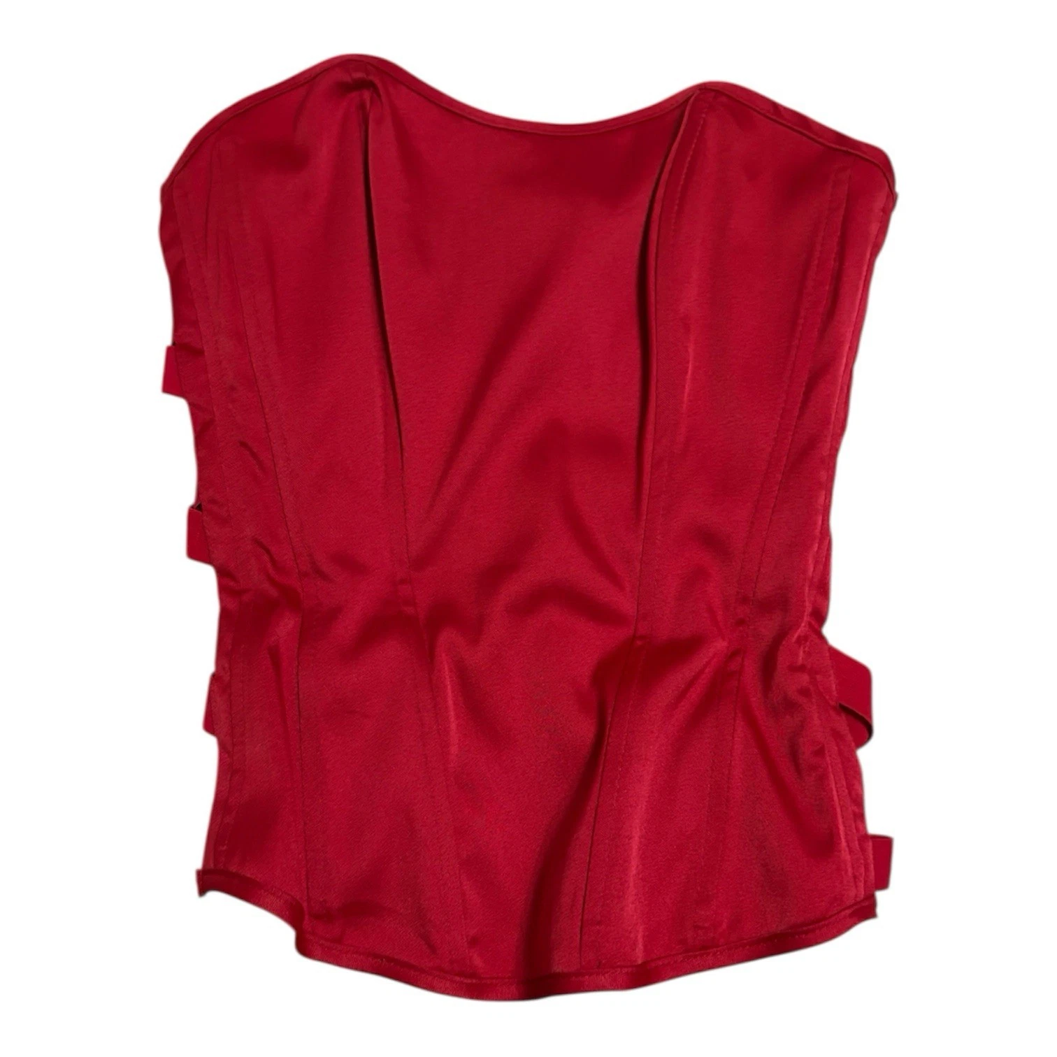 Charlotte Russe Vintage Y2K Red Corset Top - Size S - photo 2