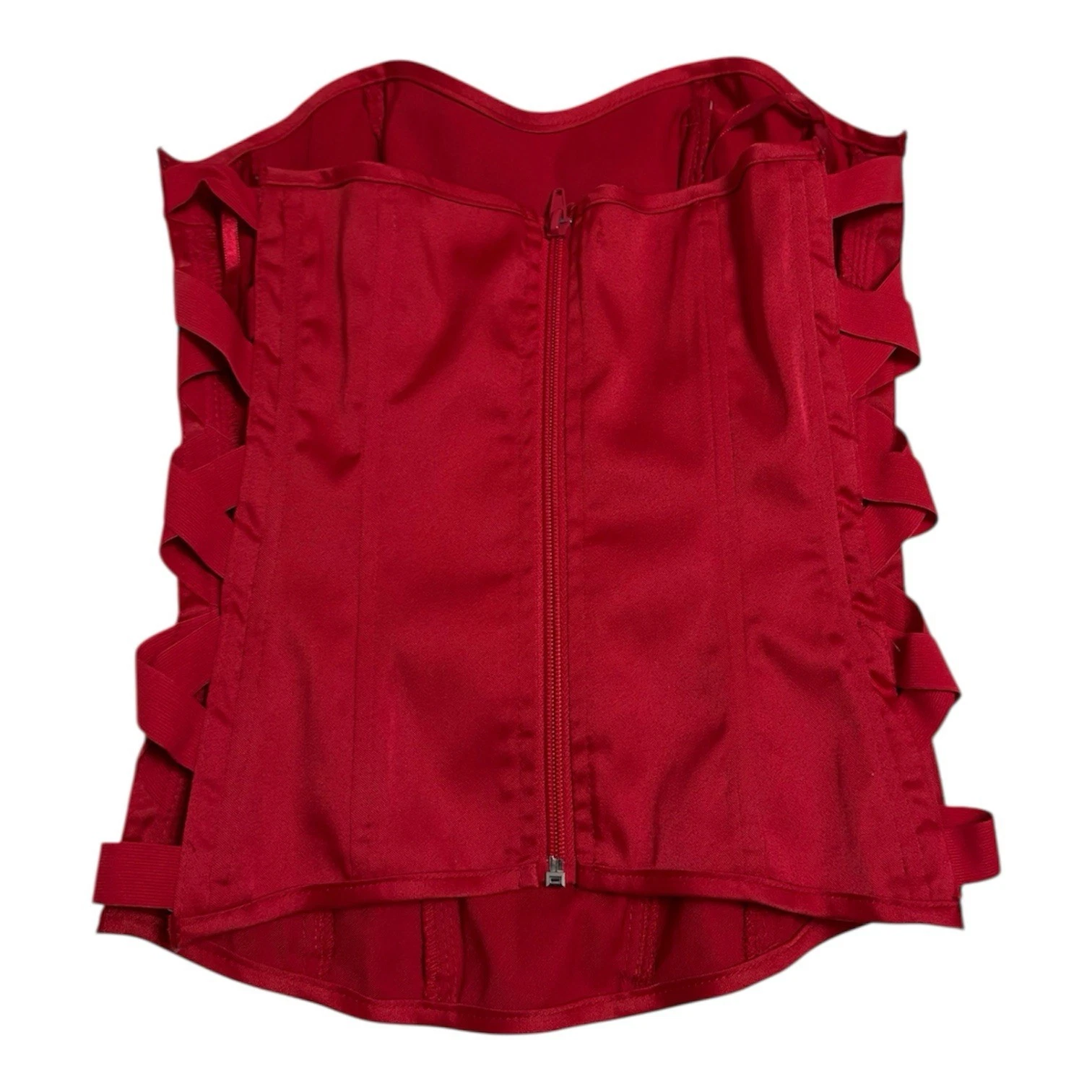 Charlotte Russe Vintage Y2K Red Corset Top - Size S - photo 3