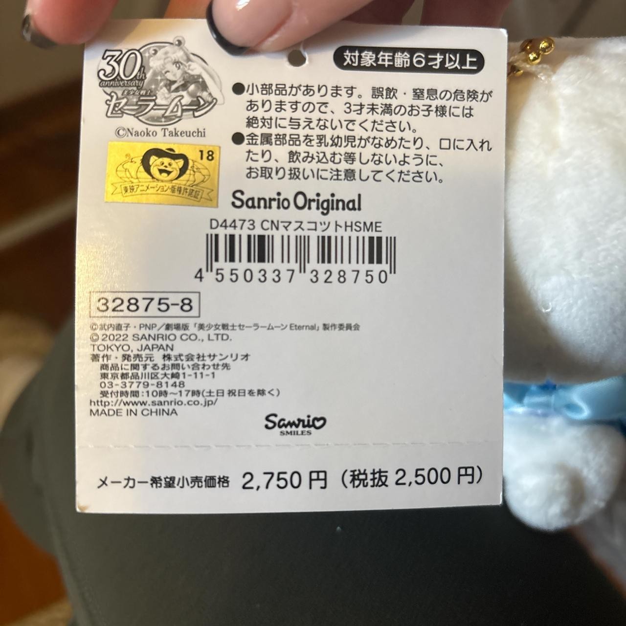 Sailor Moon Eternal x Sanrio Cinnamoroll Mercury Keychain - photo 4