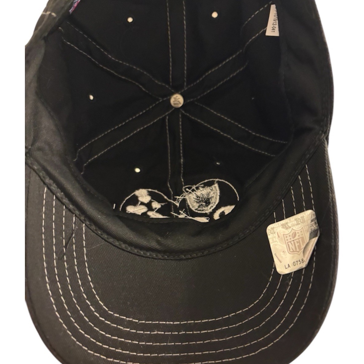 Raiders Vintage Y2K Black Baseball Cap with Pink Heart - photo 4