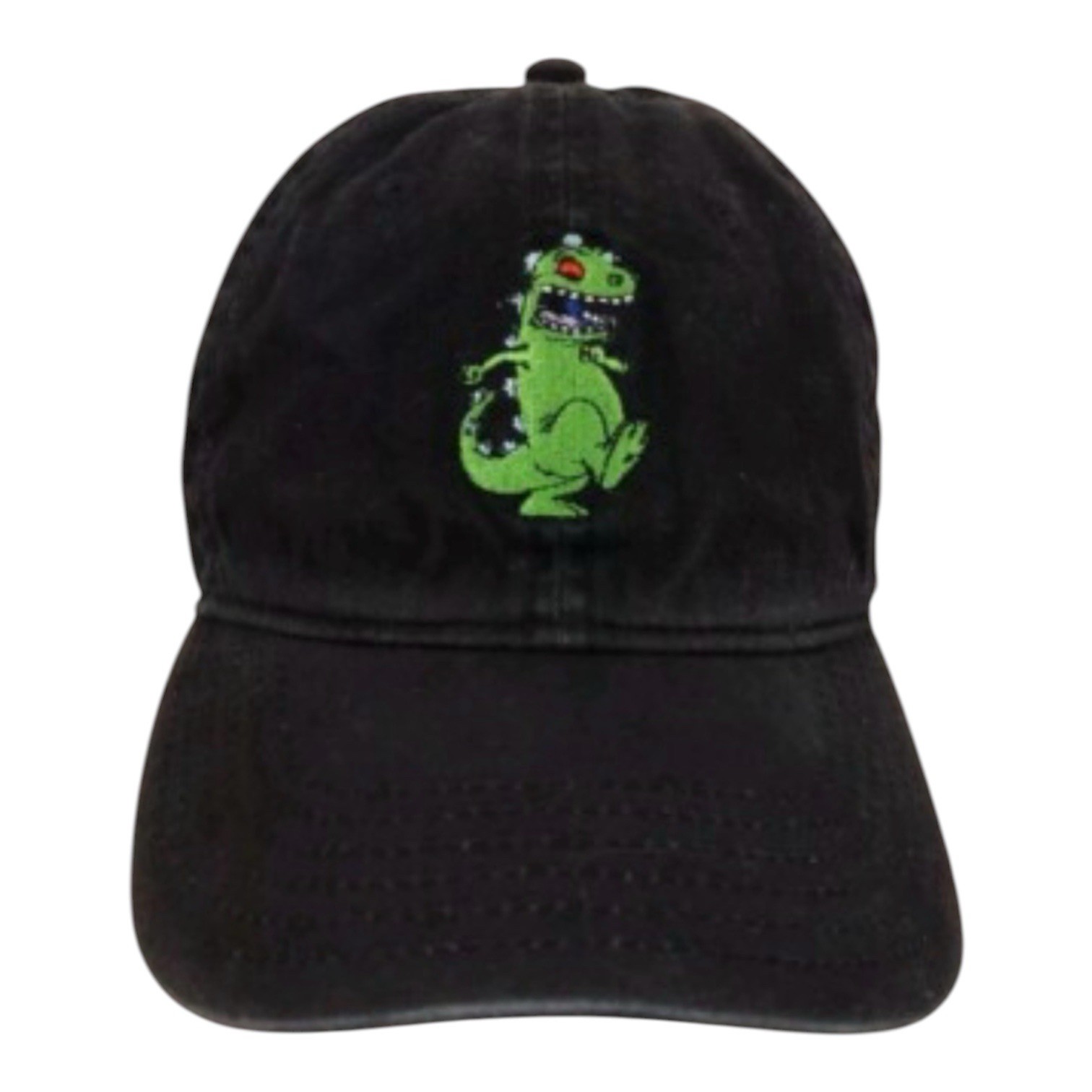 Nickelodeon Rugrats Reptar Dad Cap Black Adjustable Strapback