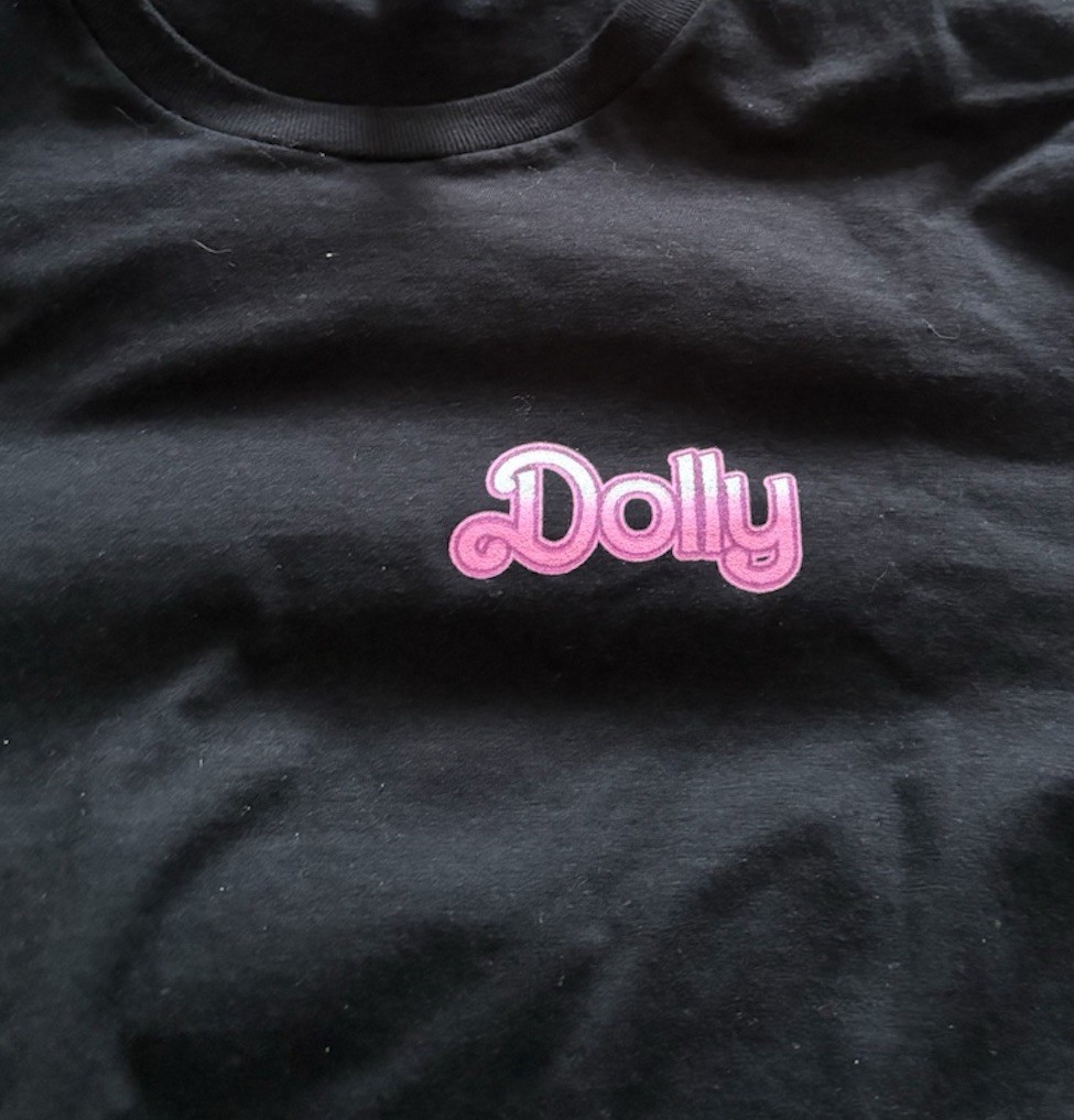 Dolly Parton Black Cotton T-Shirt - Women's Small - photo 4