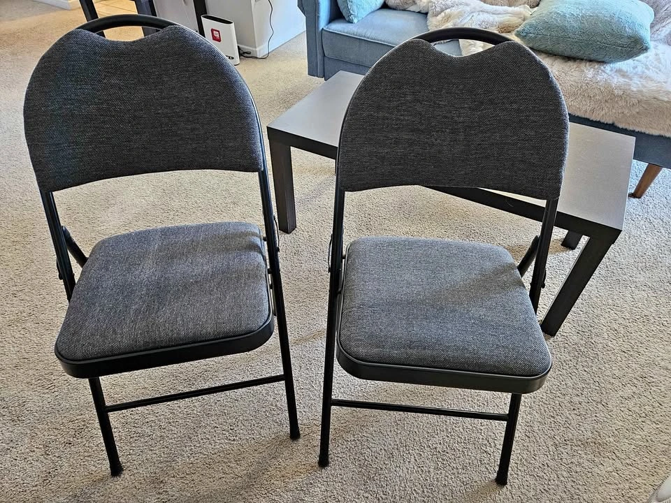 Folding Chairs (Each $10)