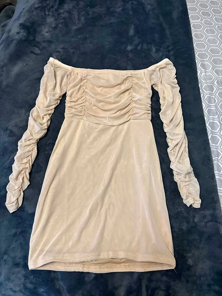 Cream mini dress