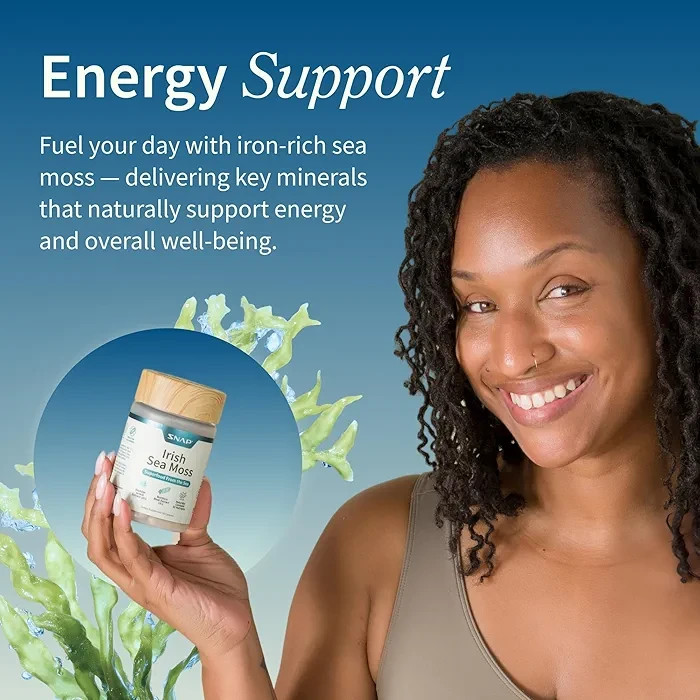 SNAP Organic Sea Moss Burdock Iodine Supplement - 60 Capsules - photo 4