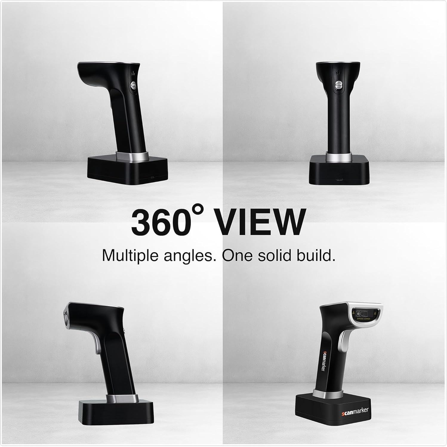 Wireless Barcode Scanner 1D 2D QR Bluetooth 2.4G with Charging S - photo 2
