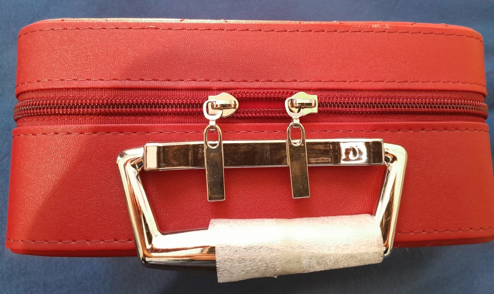Makeup Bag Case Red Quilted - photo 2