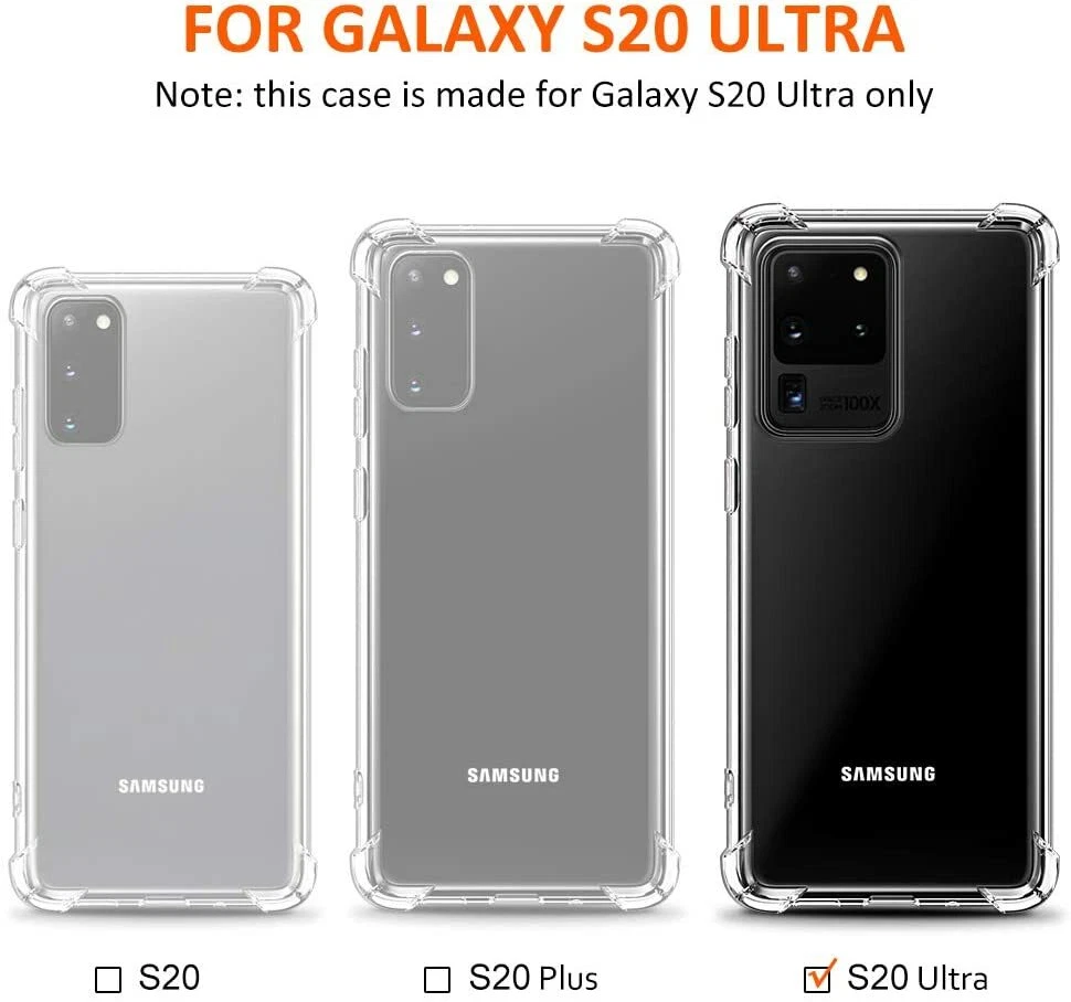 Samsung Galaxy S20 Ultra Case - Clear Slim Cover