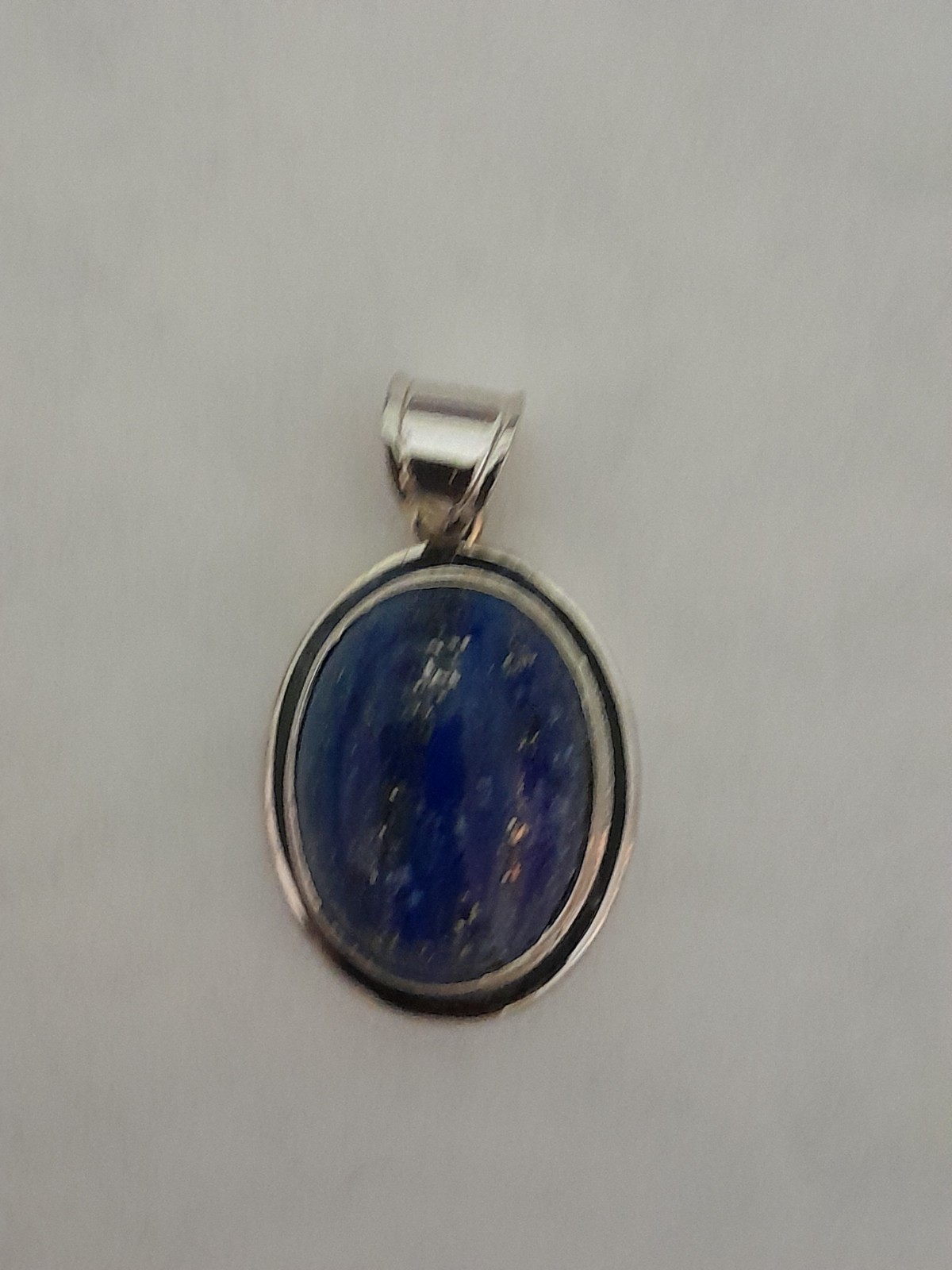 Natural Lapis Lazuli Gemstone Pendant 925 Sterling Silver Jewelr