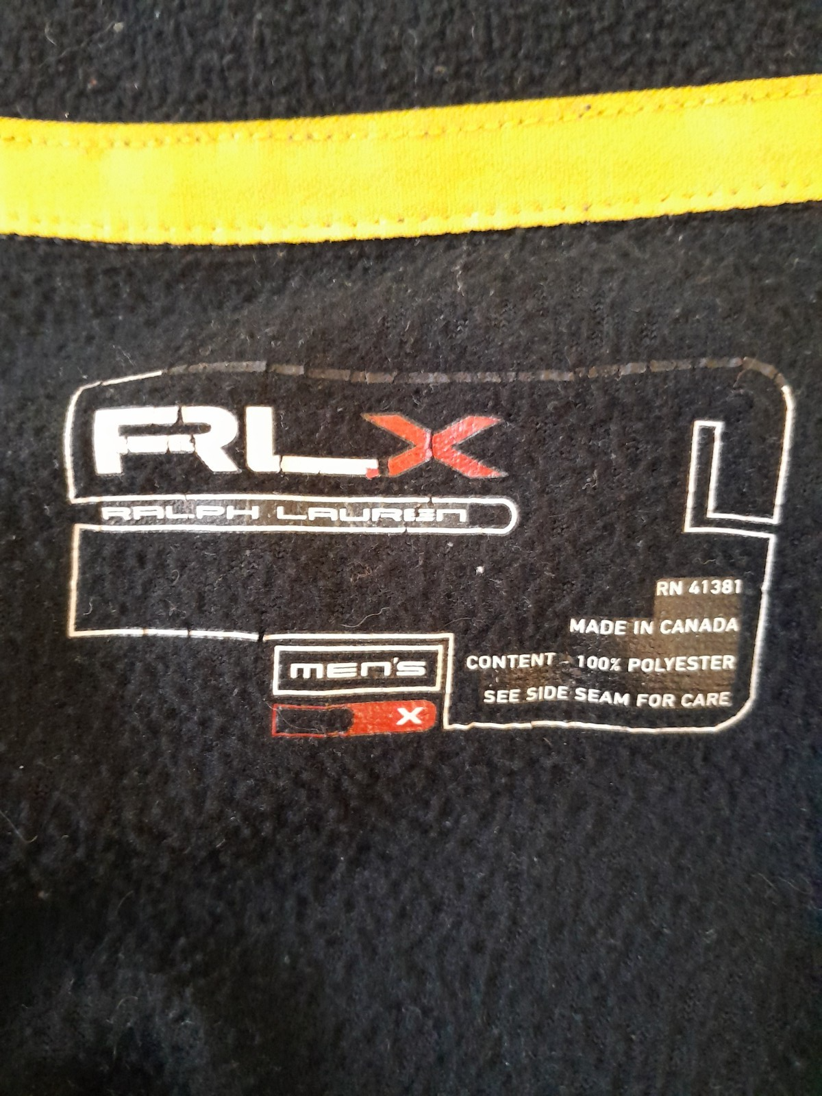RLX Ralph Lauren Men's Performance Quarter Zip Sweatshirt L Blac - photo 3
