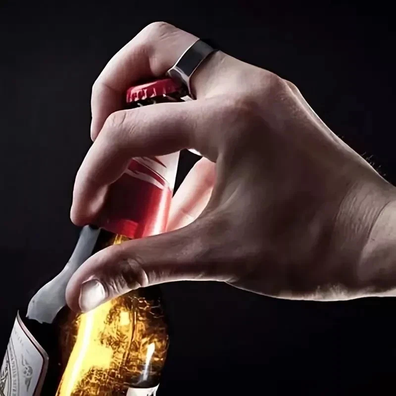 Bottle Cap Opener Ring - Portable Bar Accessory