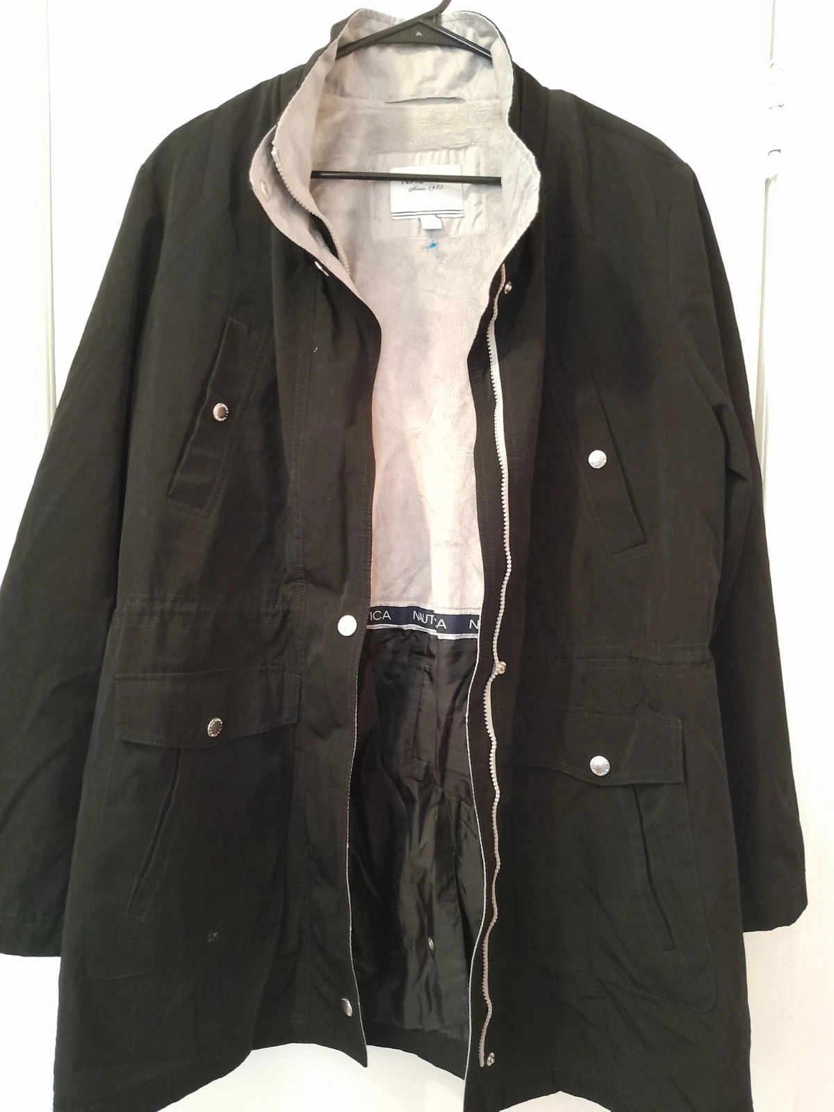 Nautica Men's Field Jacket Fleece Lined Lightweight Utility Coat